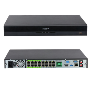 Dahua WizSense – Enregistreur NVR 16 voies, 16 ports PoE, IA, 2 disques (DHI-NVR5216-16P-EI2)