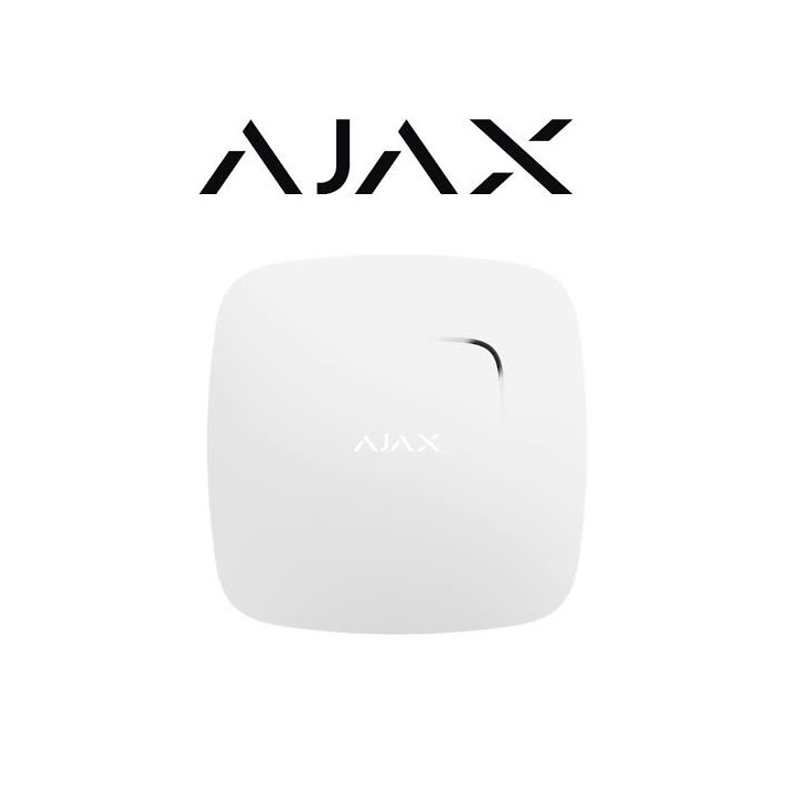 Ajax FireProtect Jeweller – Détecteur de fumée et de chaleur sans fil avec sirène, blanc (AJ-FIREPROTECT-W)