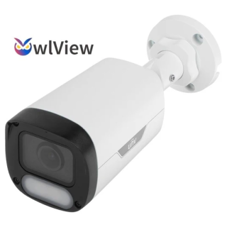 Uniview 6MP – Mini caméra IP tube 2,8 mm avec micro, double éclairage, PoE (IPC2316LE-ADF28K-WP-L)