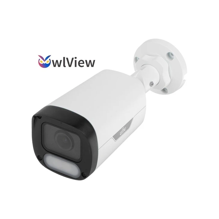 Uniview 6MP – Mini caméra IP tube 2,8 mm avec micro, double éclairage, PoE (IPC2316LE-ADF28K-WP-L)
