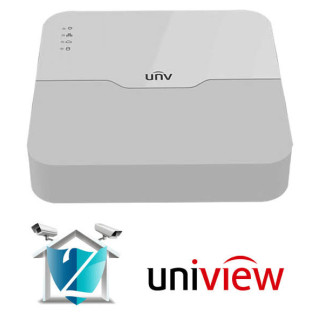 Uniview – Enregistreur NVR 4 voies, 4 ports PoE, 1 disque dur (NVR301-04LS3-P4)
