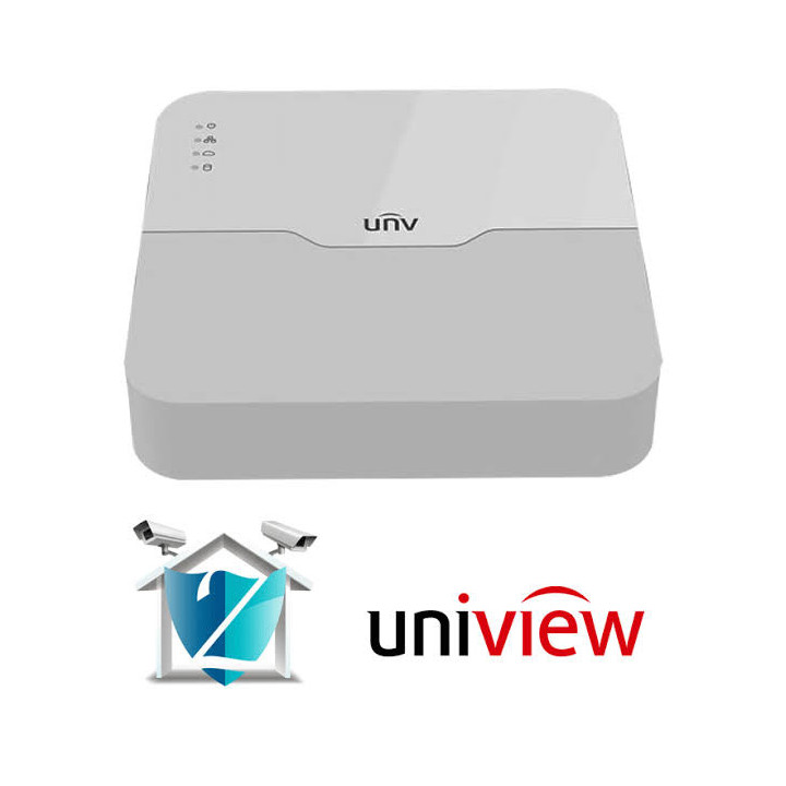 Uniview – Enregistreur NVR 4 voies, 4 ports PoE, 1 disque dur (NVR301-04LS3-P4)