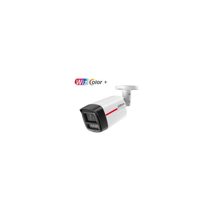 Dahua 4MP – Caméra IP tube WizColor, vision couleur 24h/24, IA WizSense, micro (IPC-HFW2449TL-S-PRO)