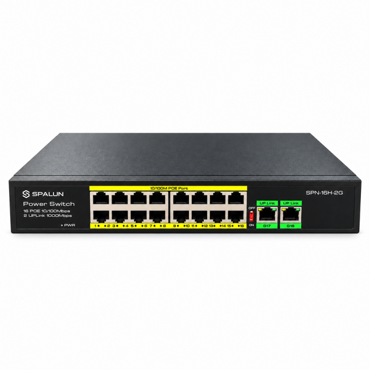 Switch PoE 16 ports SPAUN SPN-16H-2G – Tunisie