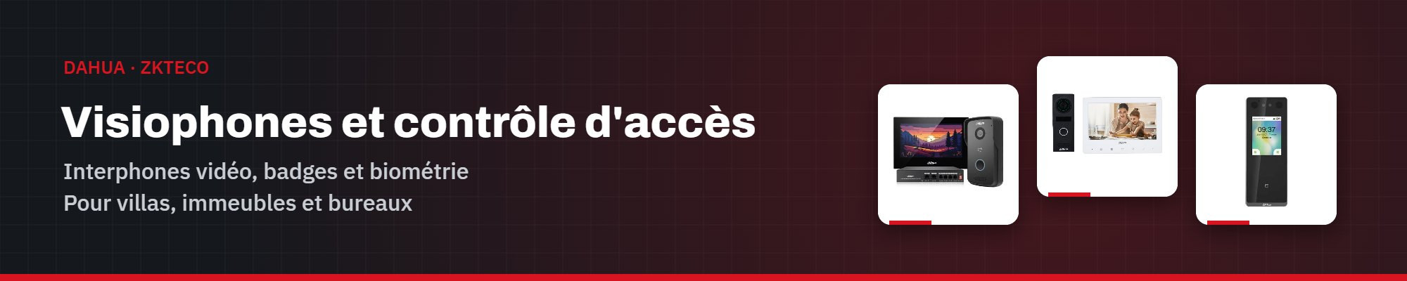 Visiophone et contrôle d'accès Dahua – Prix Tunisie