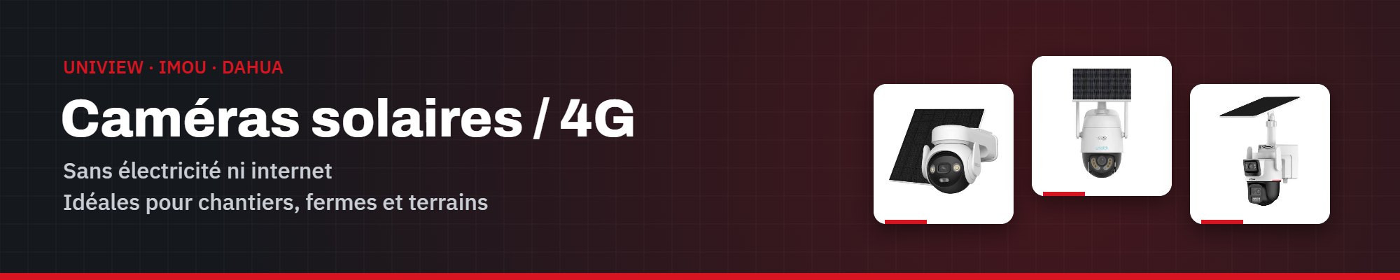 Caméra solaire 4G sans électricité – Tunisie